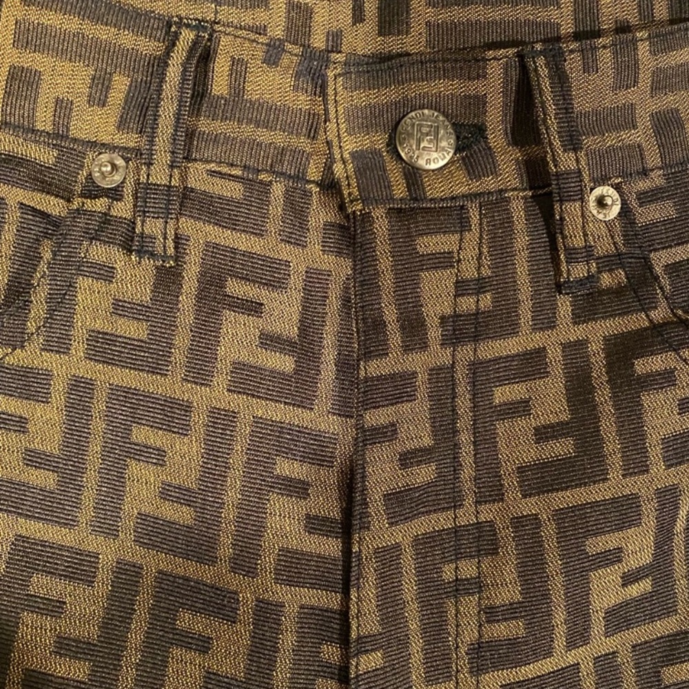 Vintage Fendi Roma Zucca brown high rise 💕 - Picture 4 of 7